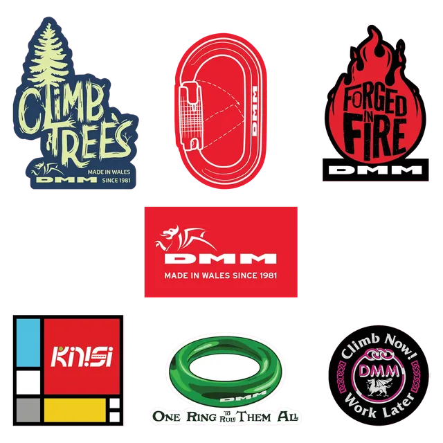 DMM Professional Sticker Pack autocollants 7 pièces logos