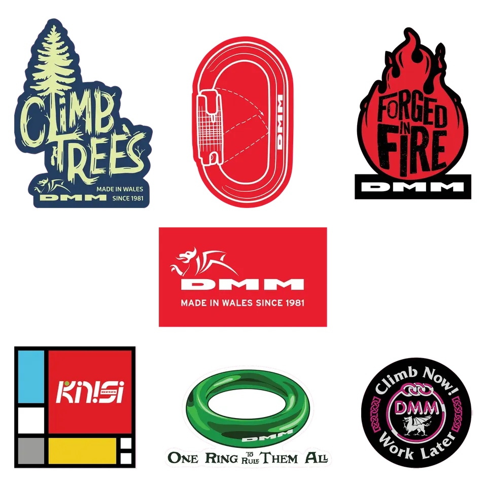 DMM Professional Sticker Pack autocollants 7 pièces logos