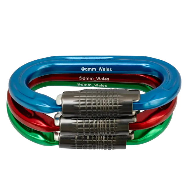 DMM Ultra O Locksafe mousquetons x3 Bleu