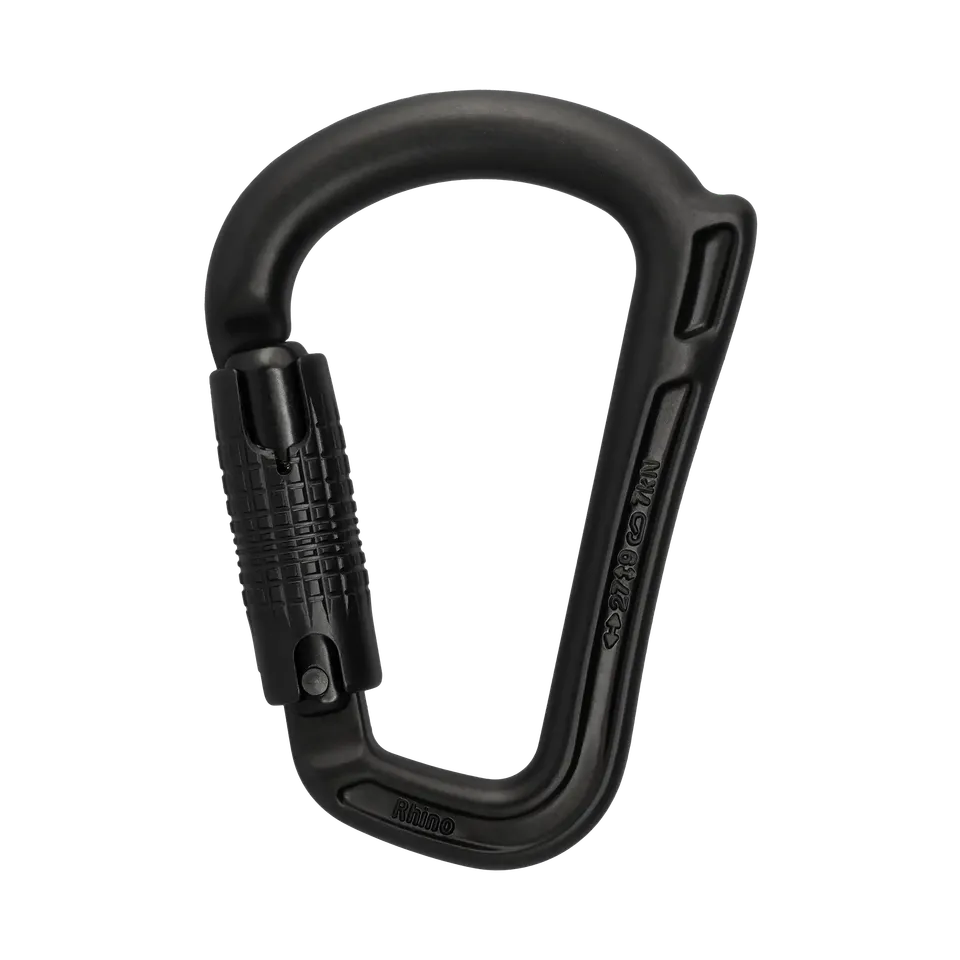 DMM Rhino mousqueton sécurité Kwiklock gris mat