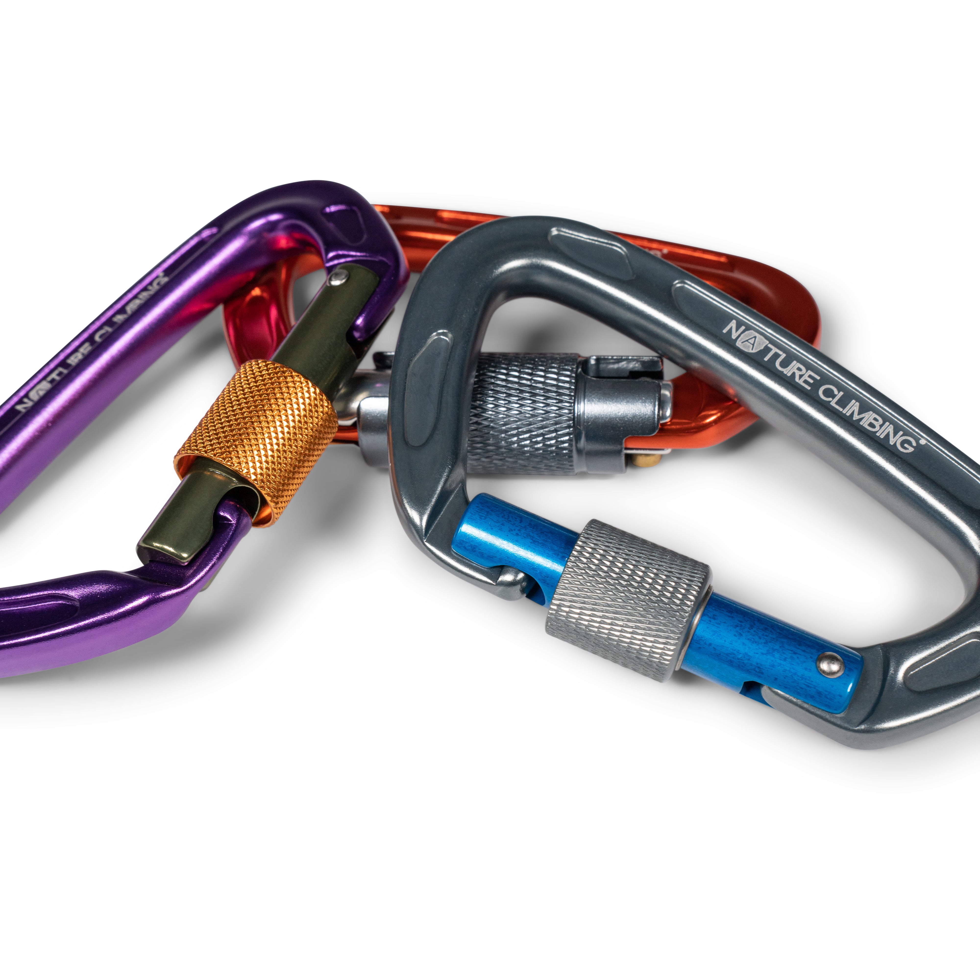 Nature Climbing Carabiner Twistgate mousqueton alu HMS 24kN