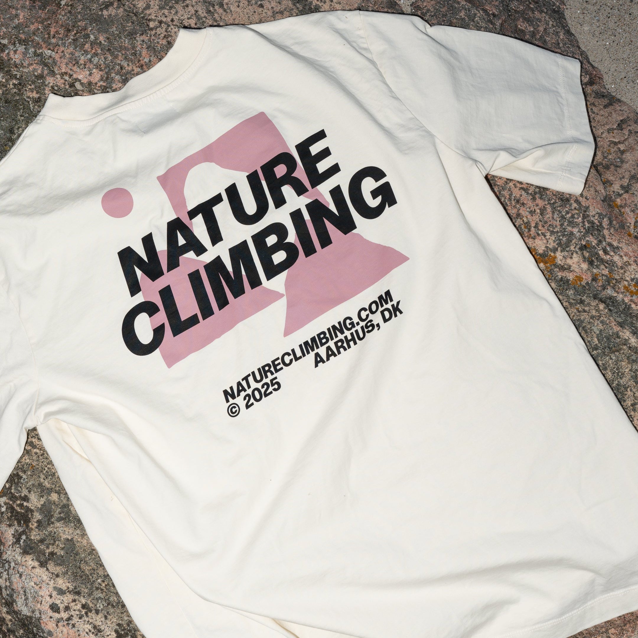 Nature Climbing Horizon t-shirt coton bio Whisper White