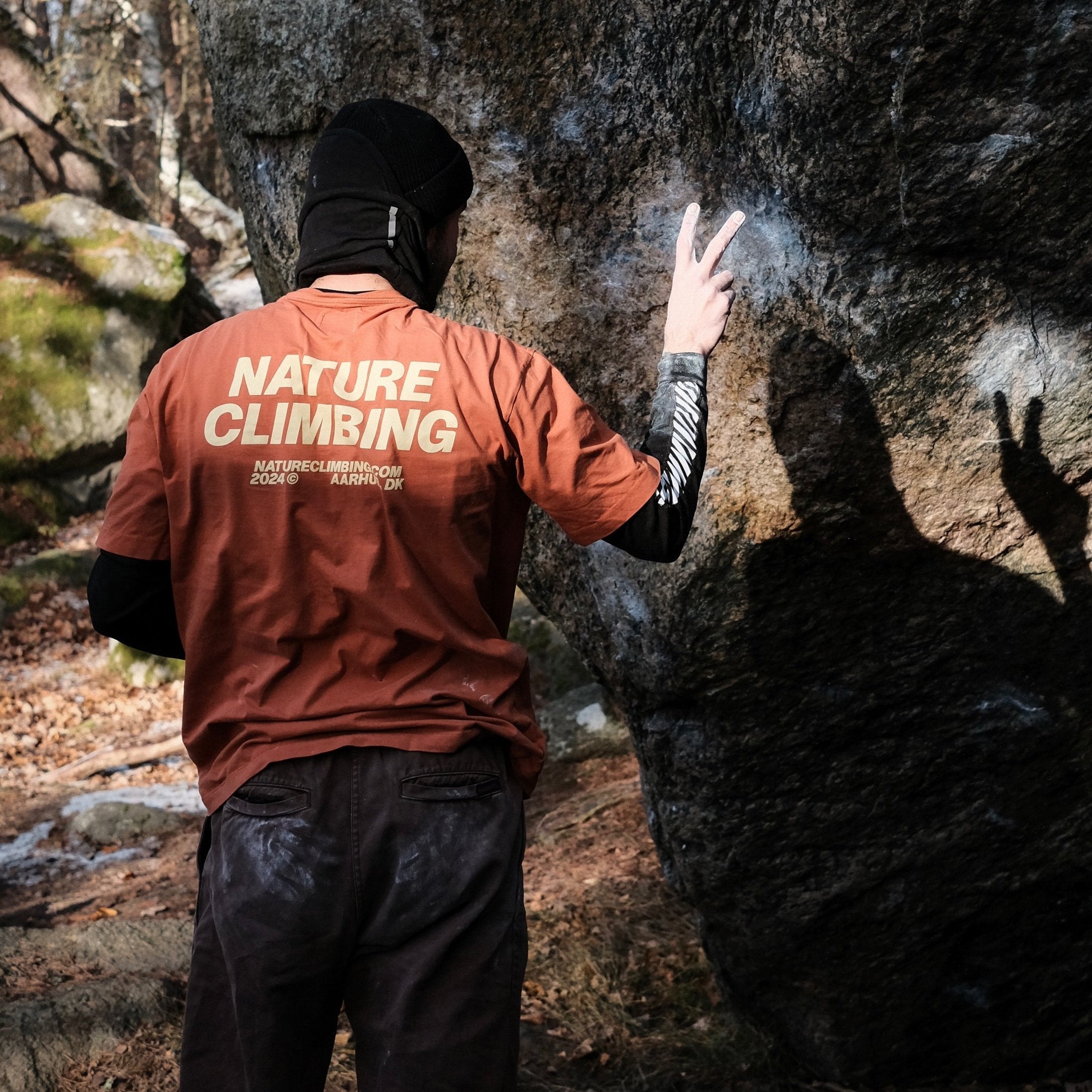 Nature Climbing Horizon T-shirt coton bio Orange Dusty S