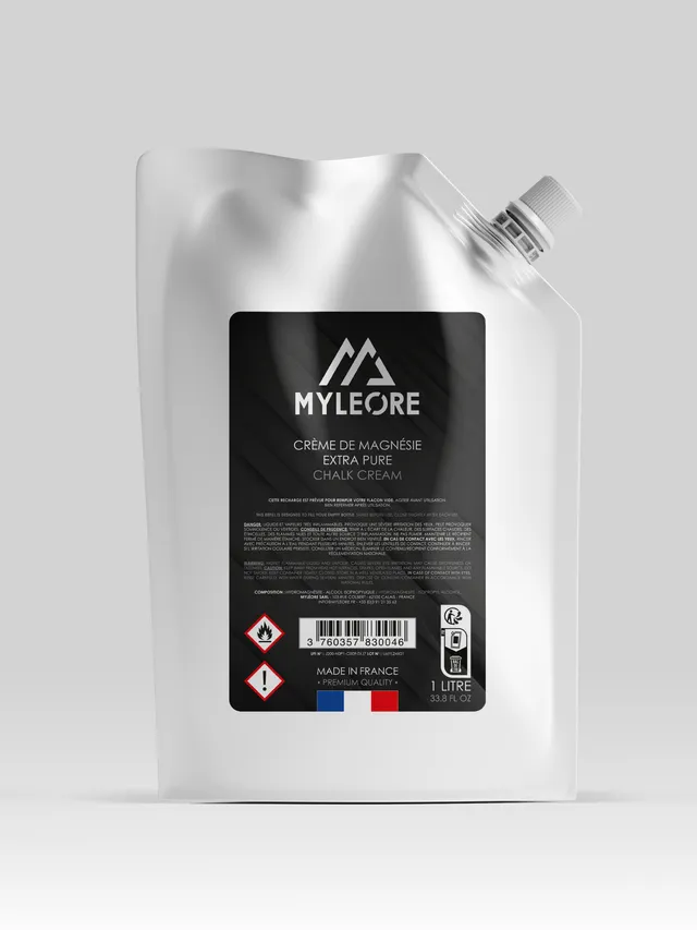 Myléore magnésie liquide crème 1 L recharge économique