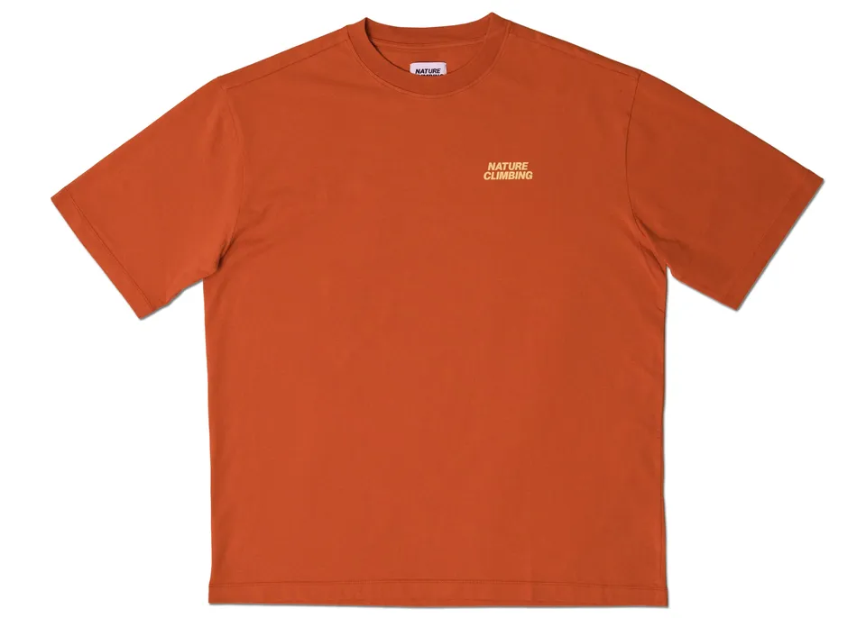 Nature Climbing Horizon T-shirt coton bio Orange Dusty S