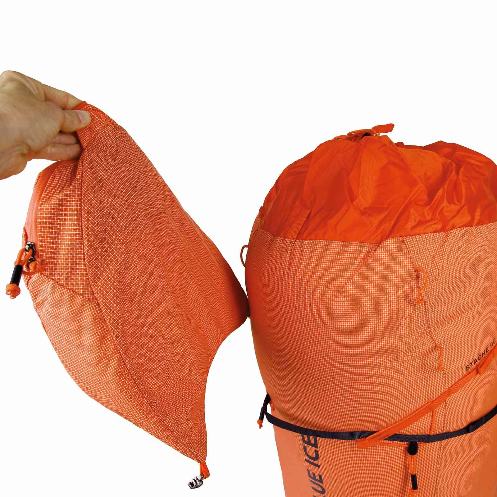 Blue Ice Stache 90 sac alpinisme Orange expédition