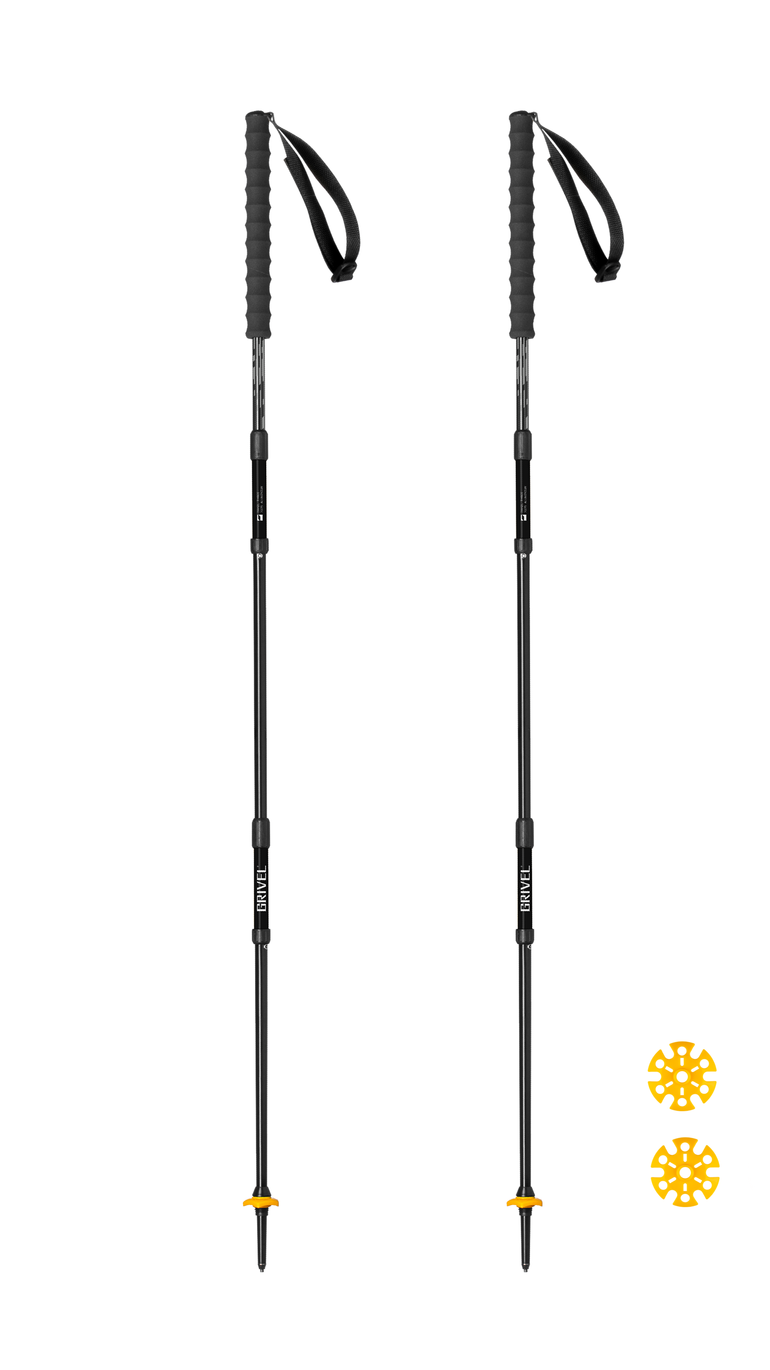 Grivel Trail Three bâton rando alu pliable 122 cm
