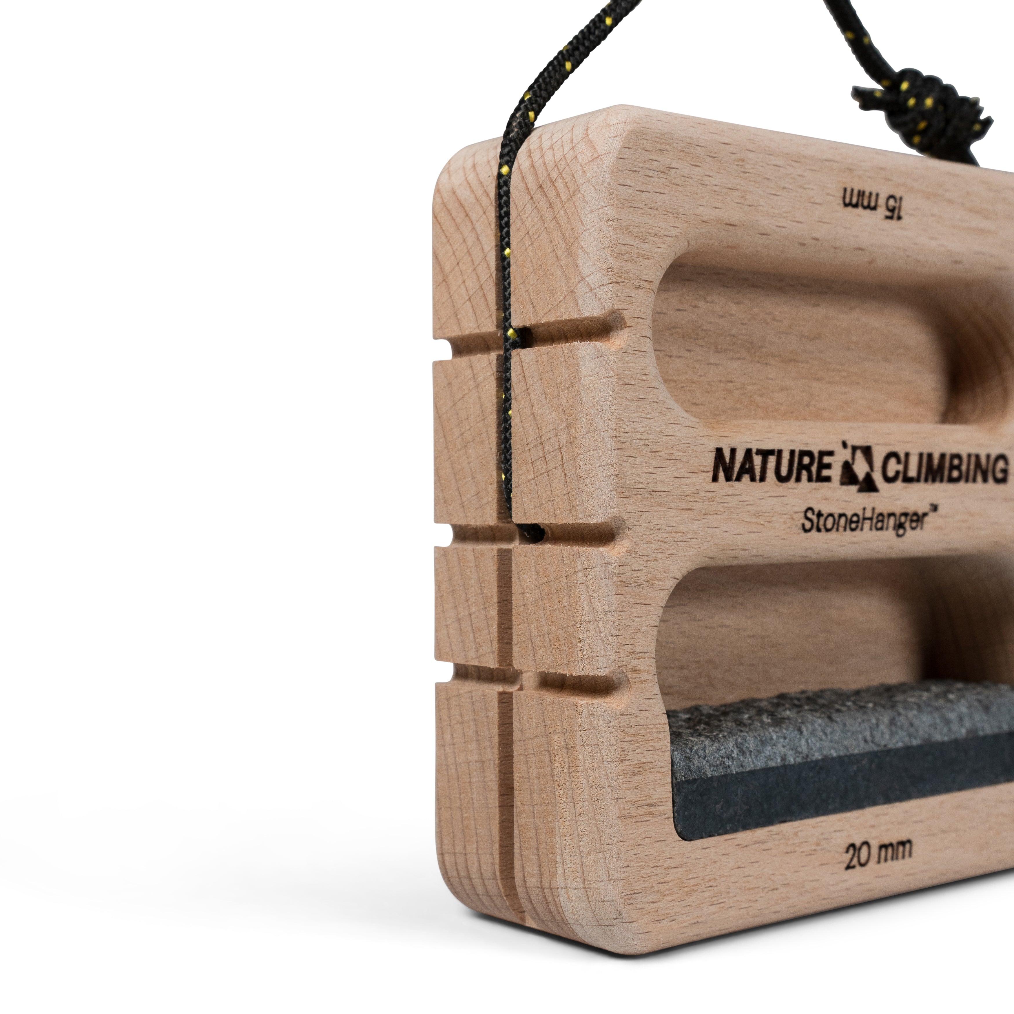 Nature Climbing Stone Hanger poutre portable hêtre