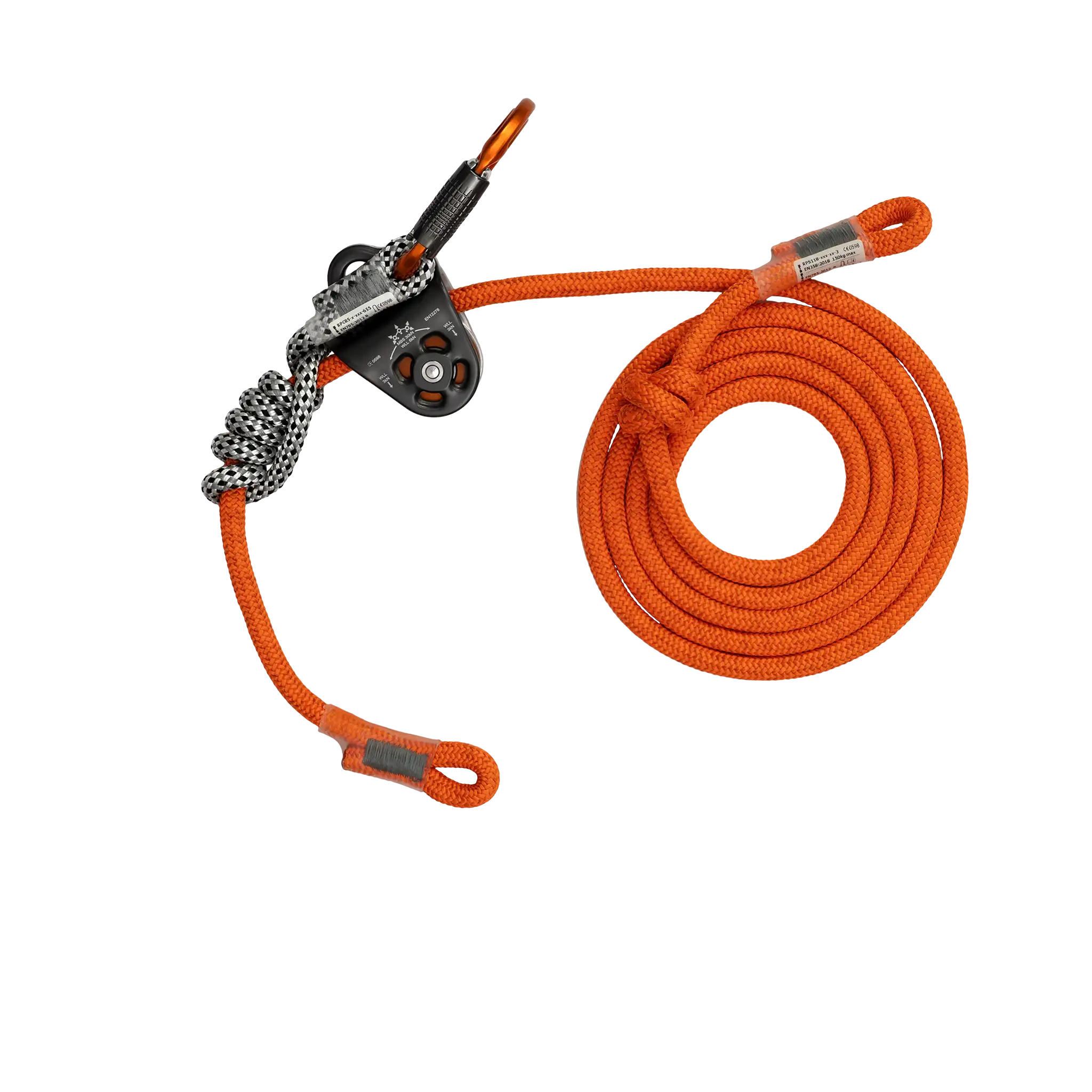 DMM Nomad+ Longe 12.8mm Jaune Citron 5 m complète