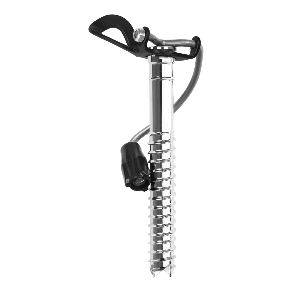 Grivel 360 broche à glace acier manivelle
