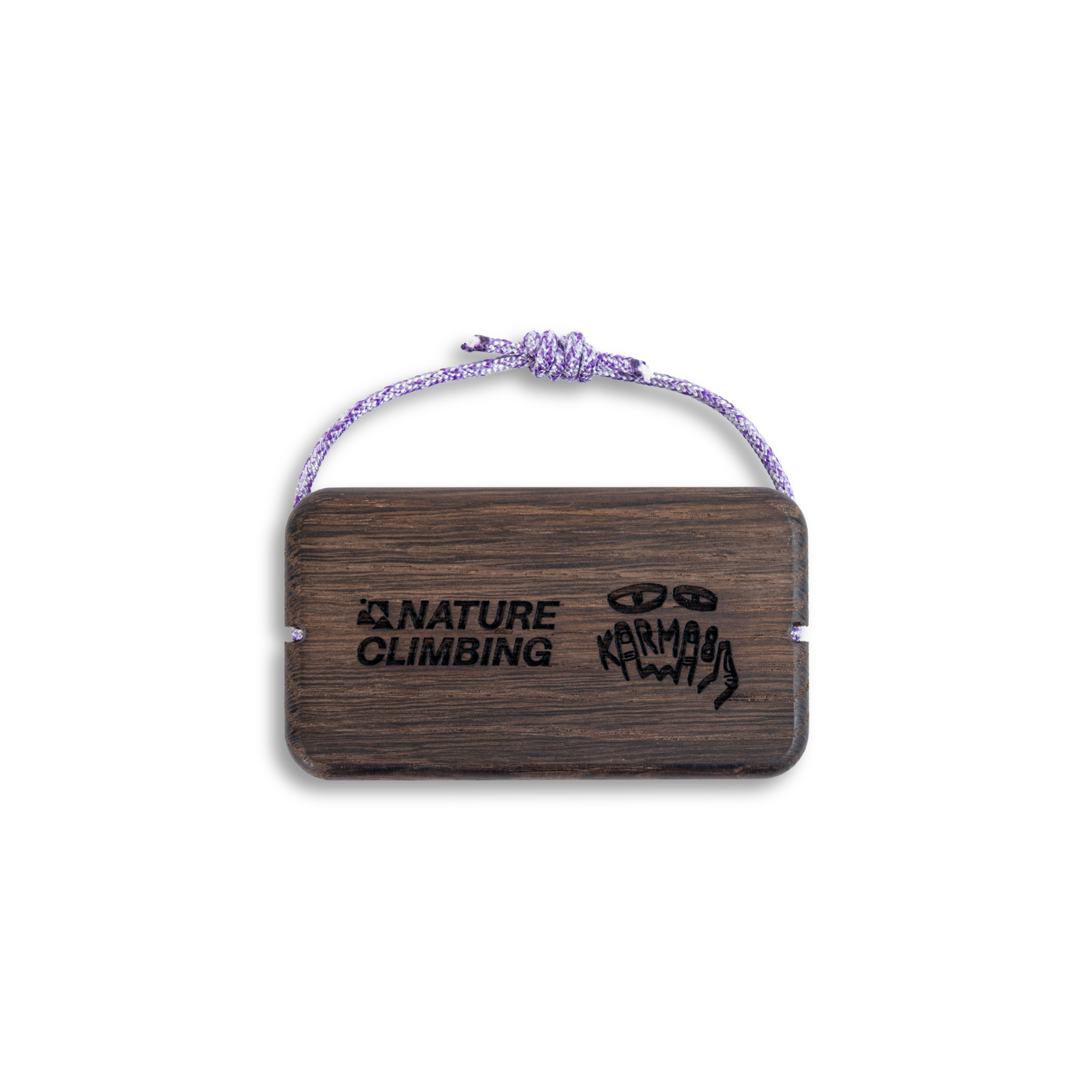 Nature Climbing Stone Hanger Mini poutre chêne fumé