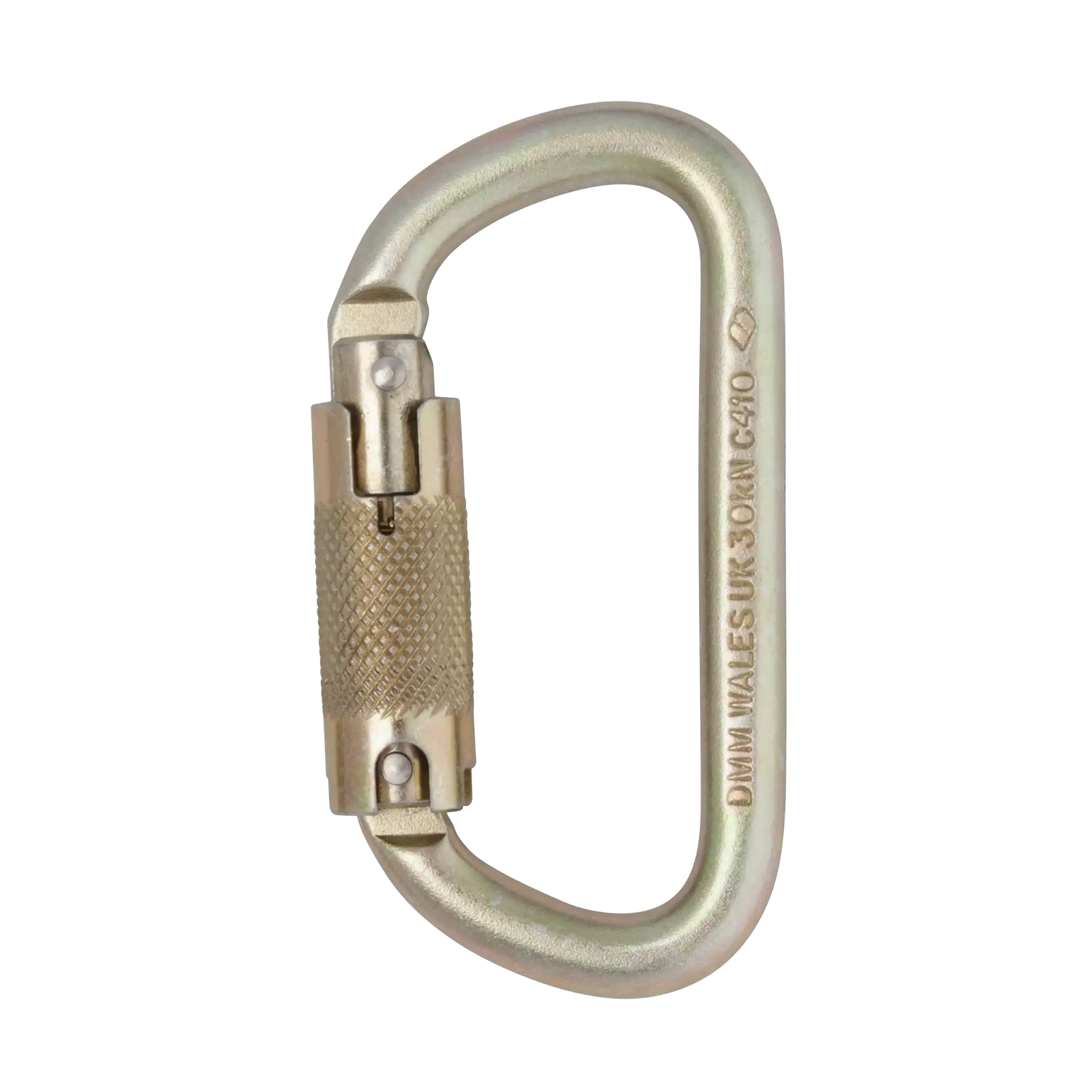 DMM Equal D mousqueton acier 10 mm Standard Screwgate