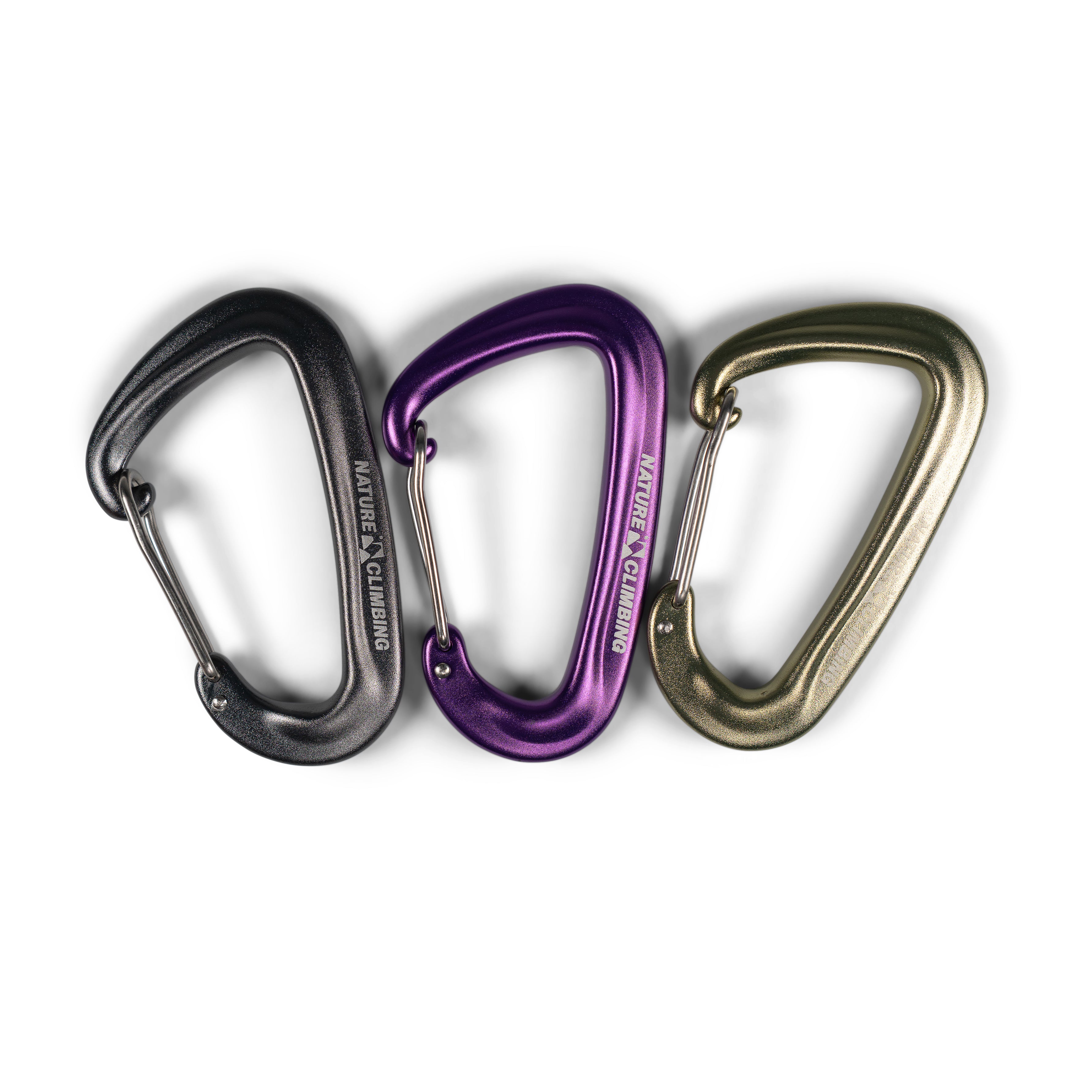 Nature Climbing mousqueton fil vert mousse 12 kN