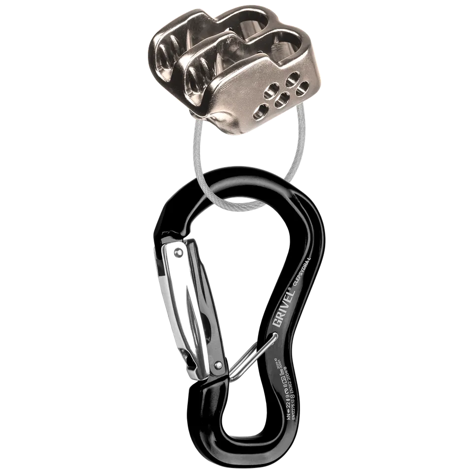 Grivel Master Belayer Kit With Clepsydra L assureur + mousqueton