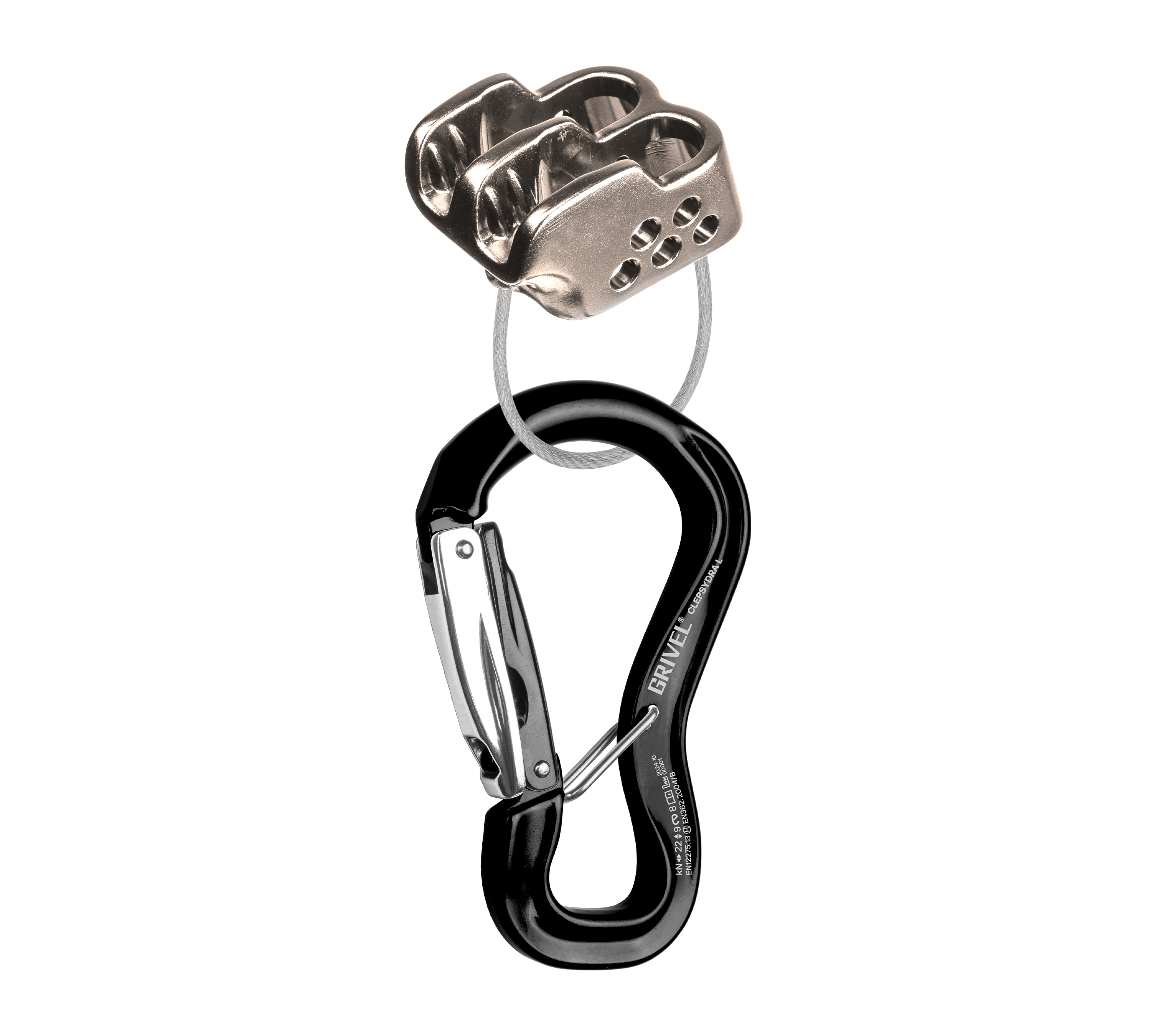 Grivel Master Belayer Kit With Clepsydra L assureur + mousqueton