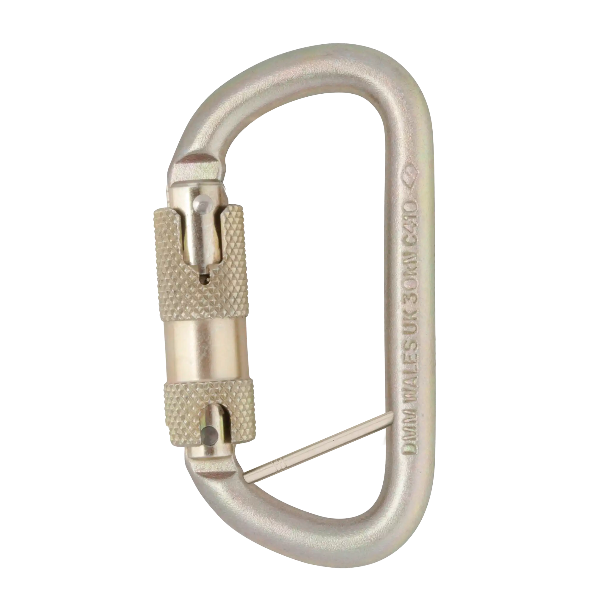 DMM Equal D mousqueton acier 10 mm Standard Screwgate