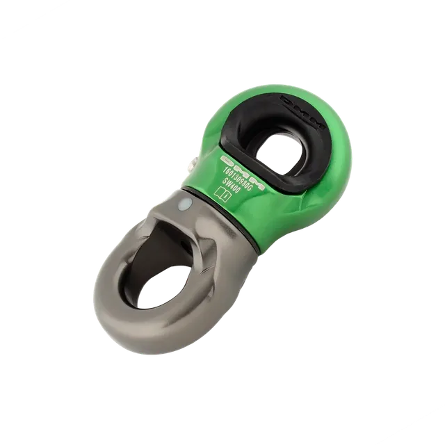 DMM Mini Swivel émerillon argent vert roulement