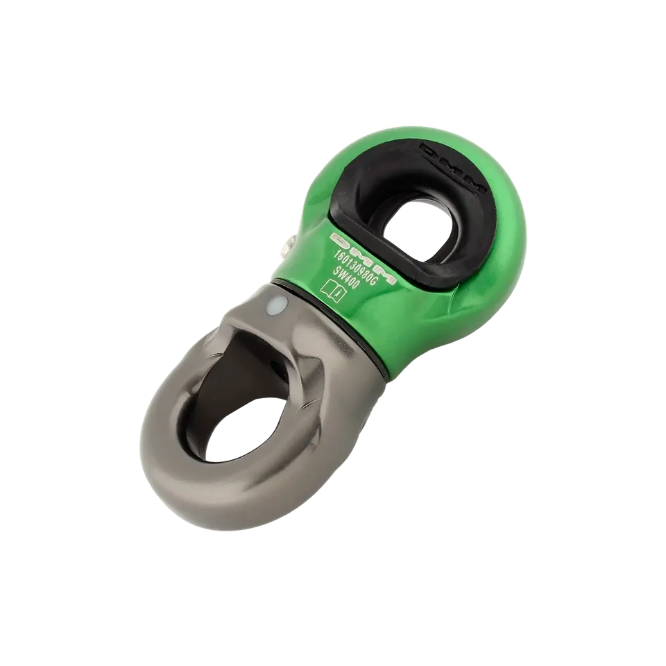 DMM Mini Swivel émerillon argent vert roulement