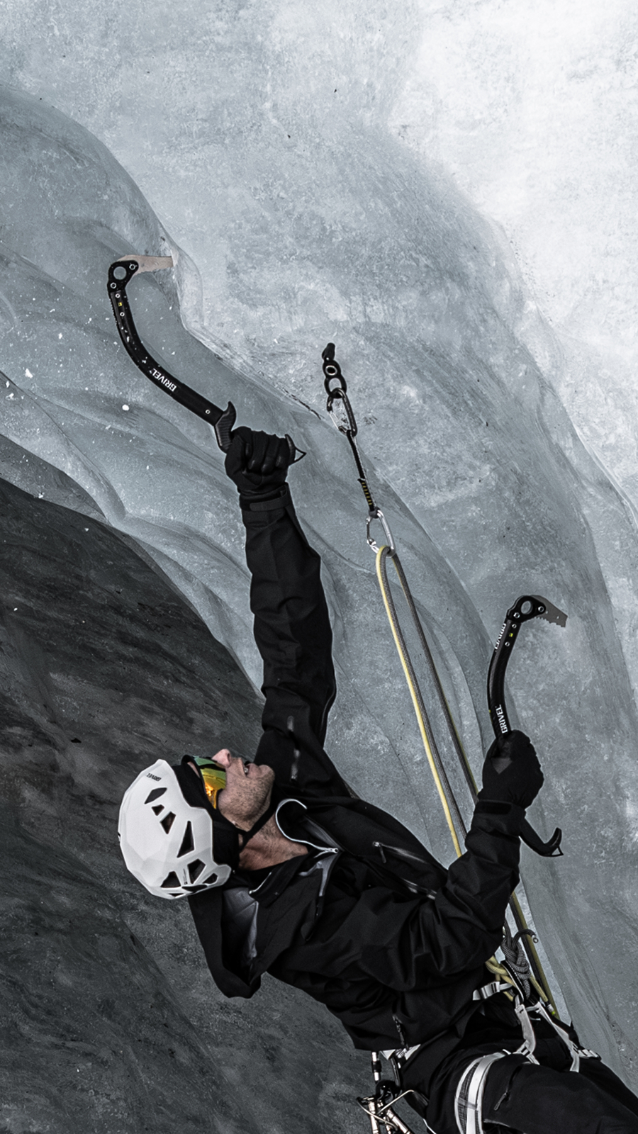 Grivel Dark Machine Ice piolet technique Ice + Simple Vario