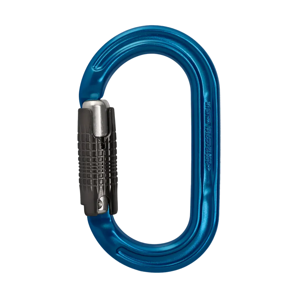 DMM Ultra O mousqueton ovale à vis titanium lime