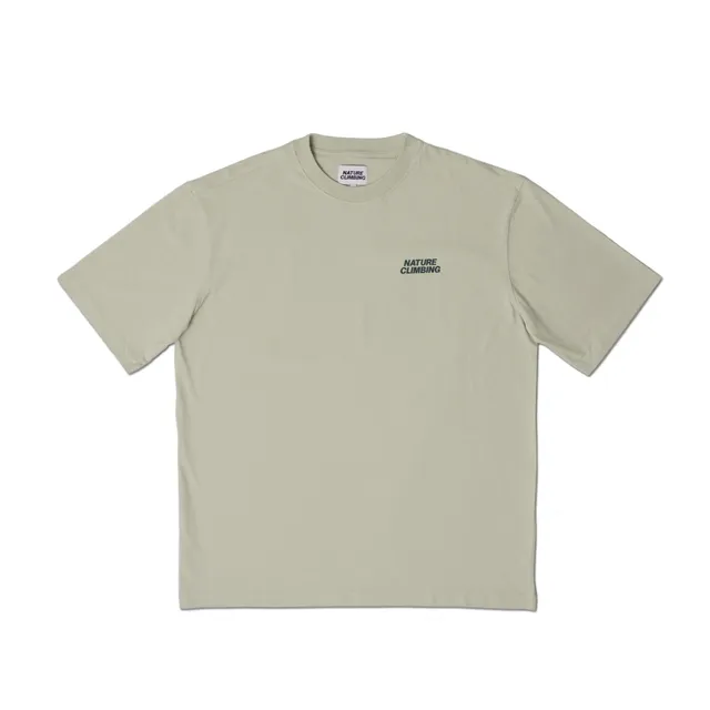 Nature Climbing Horizon T-Shirt Canary Green coton bio oversize