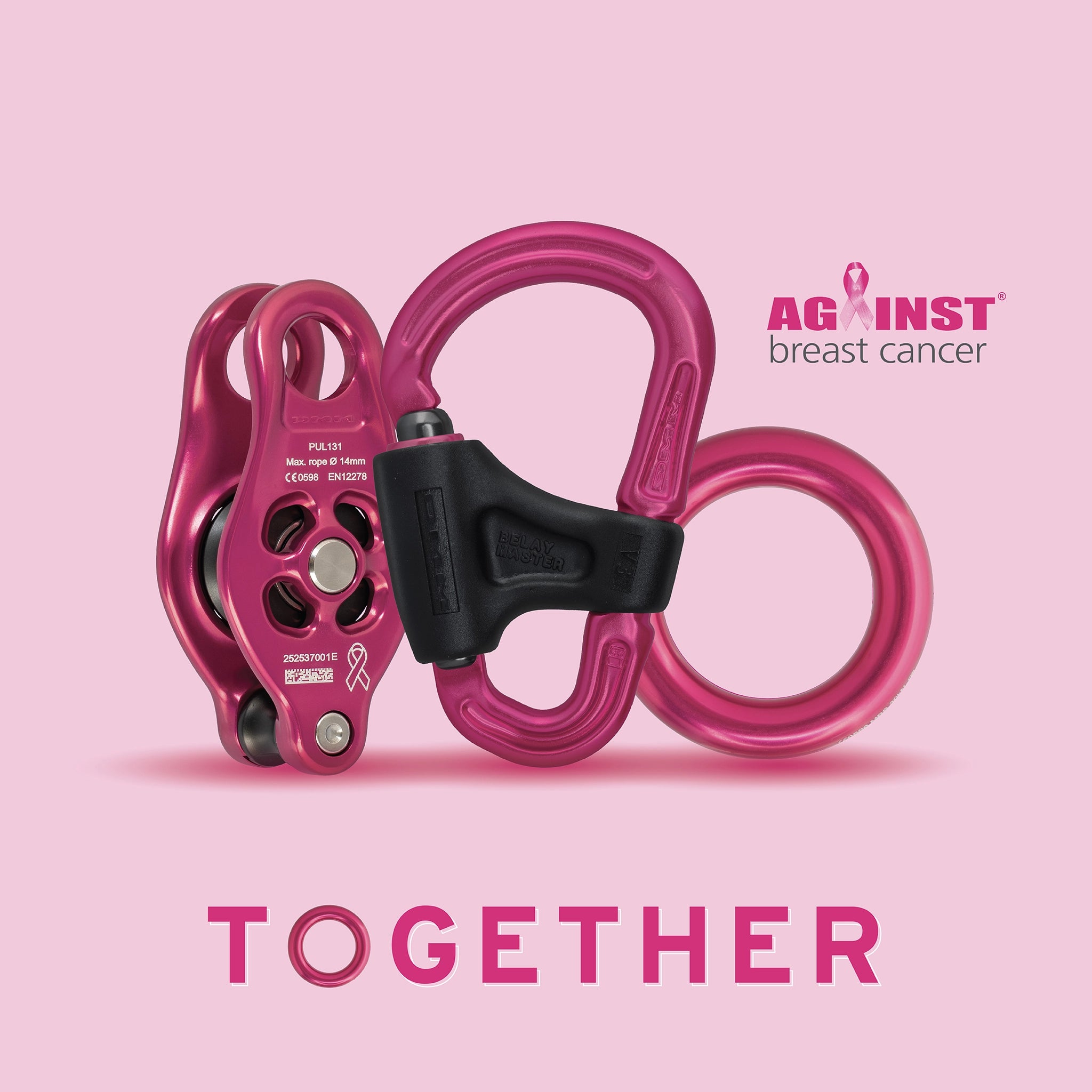 DMM Anchor Ring 40mm anneau rose acier