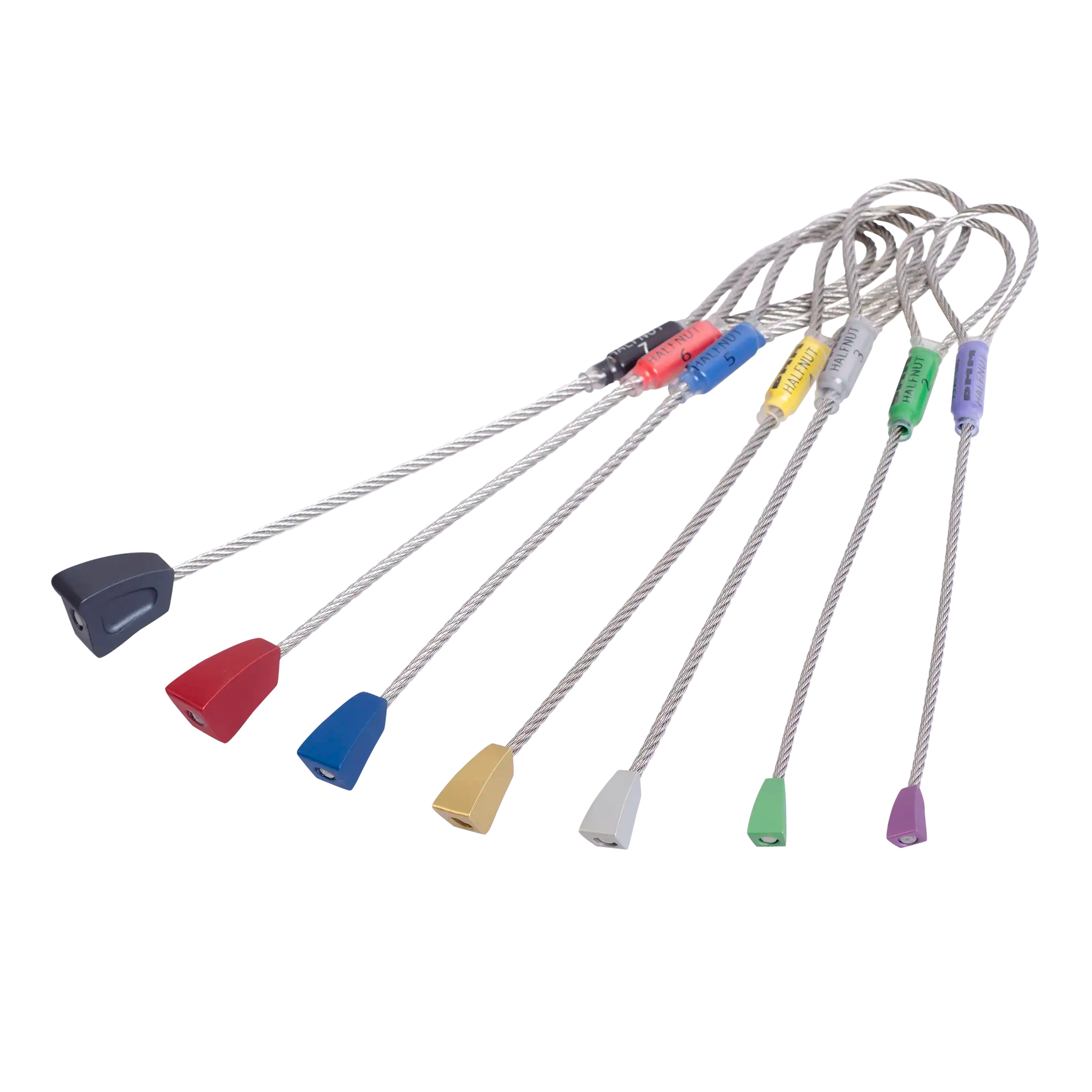 DMM Halfnuts Set 1-11 coinceurs escalade légers colorés