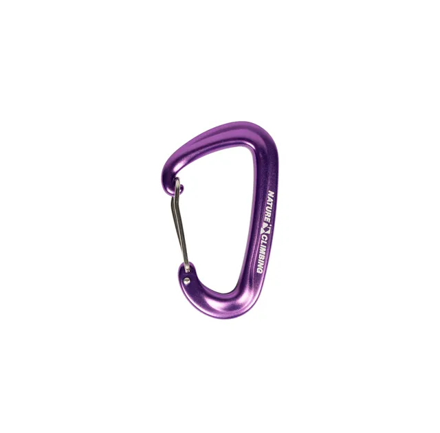 Nature Climbing Carabiner Wiregate mousqueton violet alu