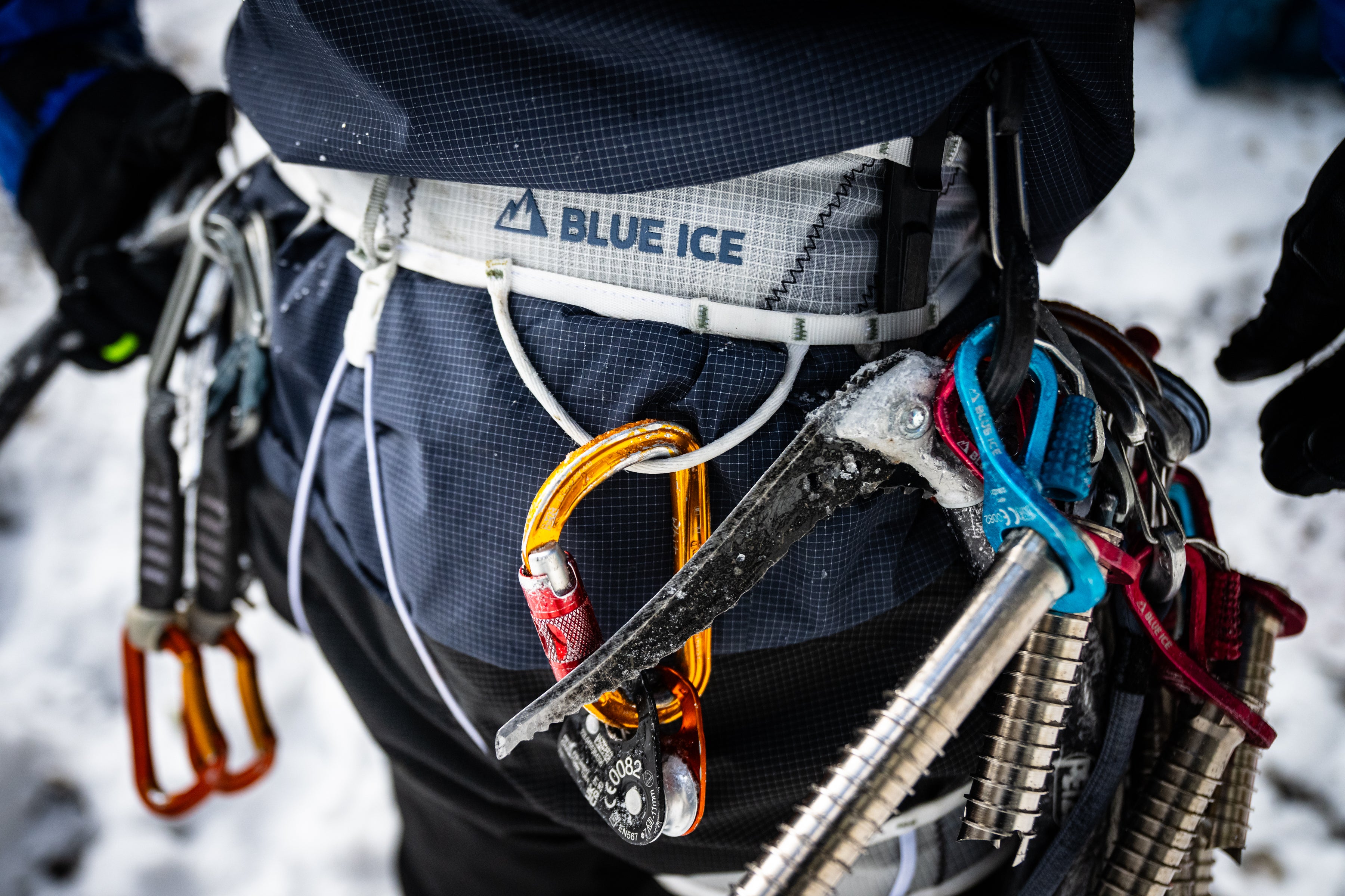 Blue Ice Choucas Pro baudrier alpinisme Folkstone cascade