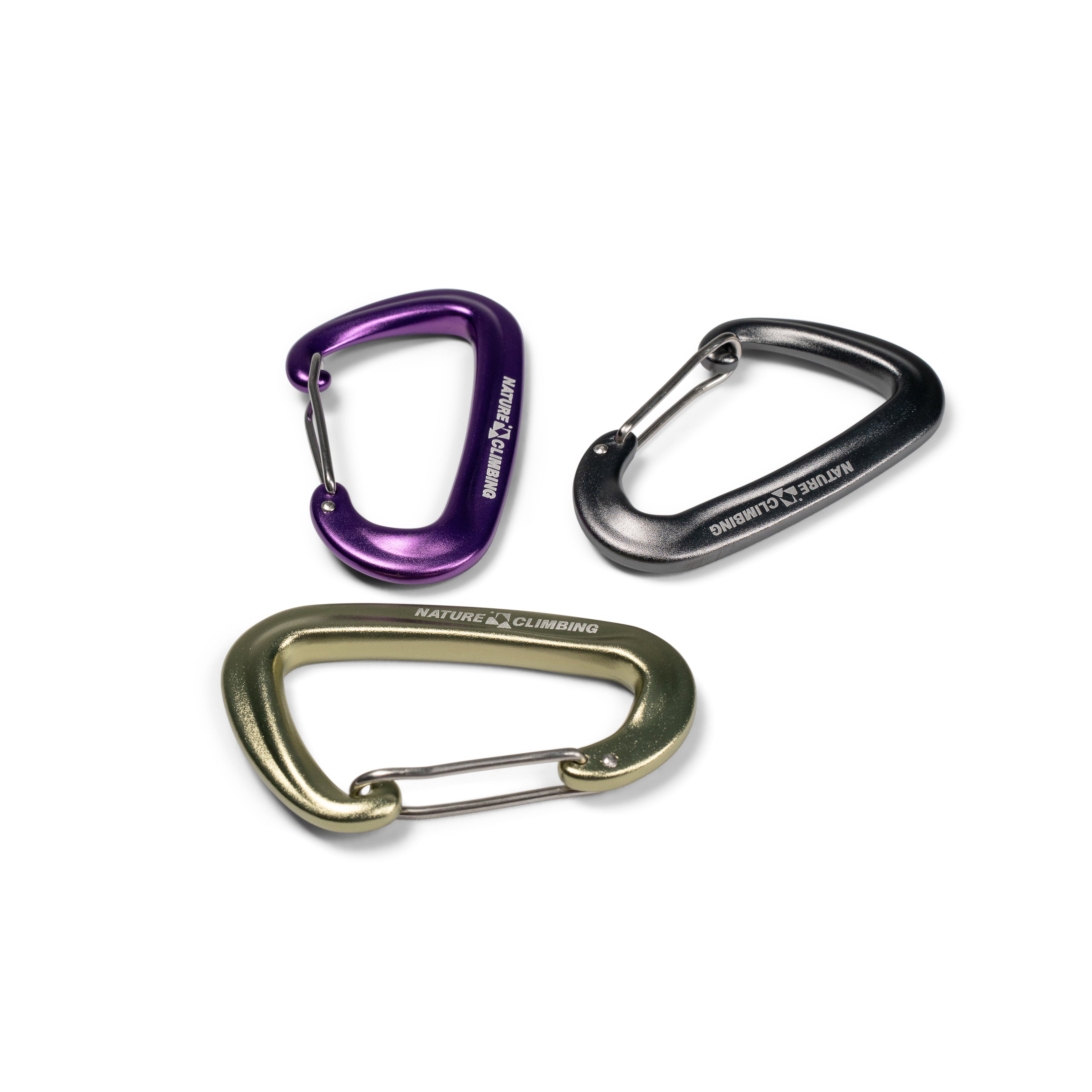 Nature Climbing mousqueton fil vert mousse 12 kN