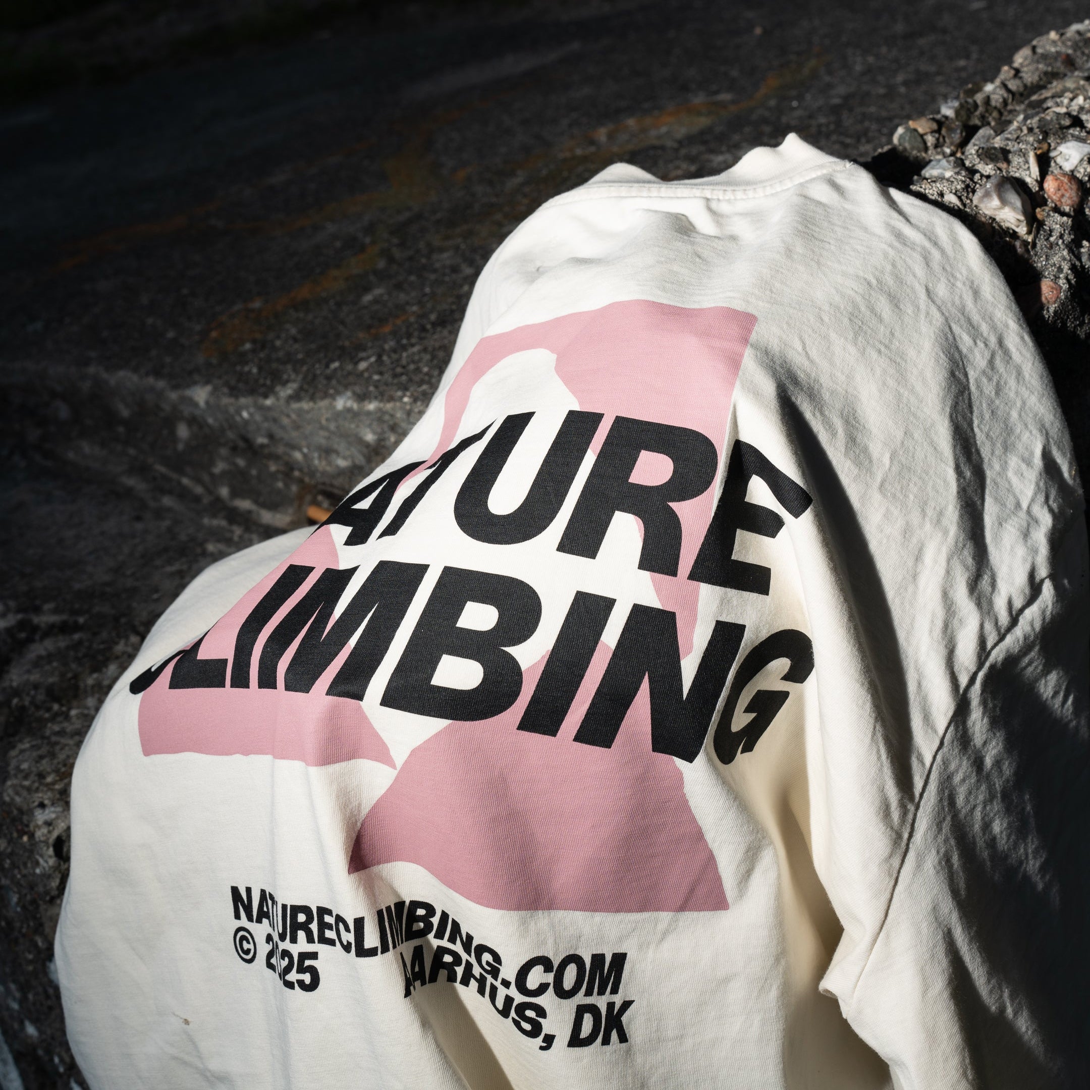 Nature Climbing Horizon t-shirt coton bio Whisper White