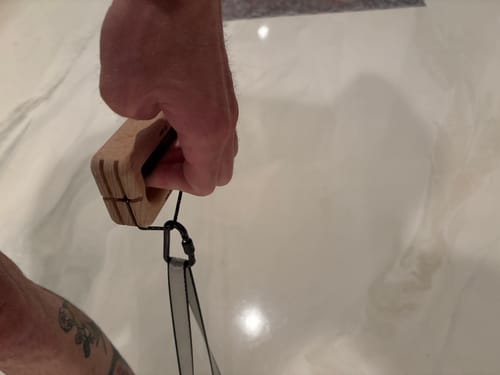 Nature Climbing Stone Hanger Mini poutre hêtre