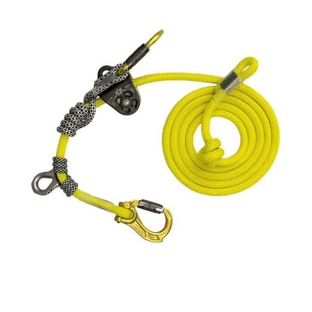 DMM Nomad+ Longe 12.8mm Jaune Citron 5 m complète