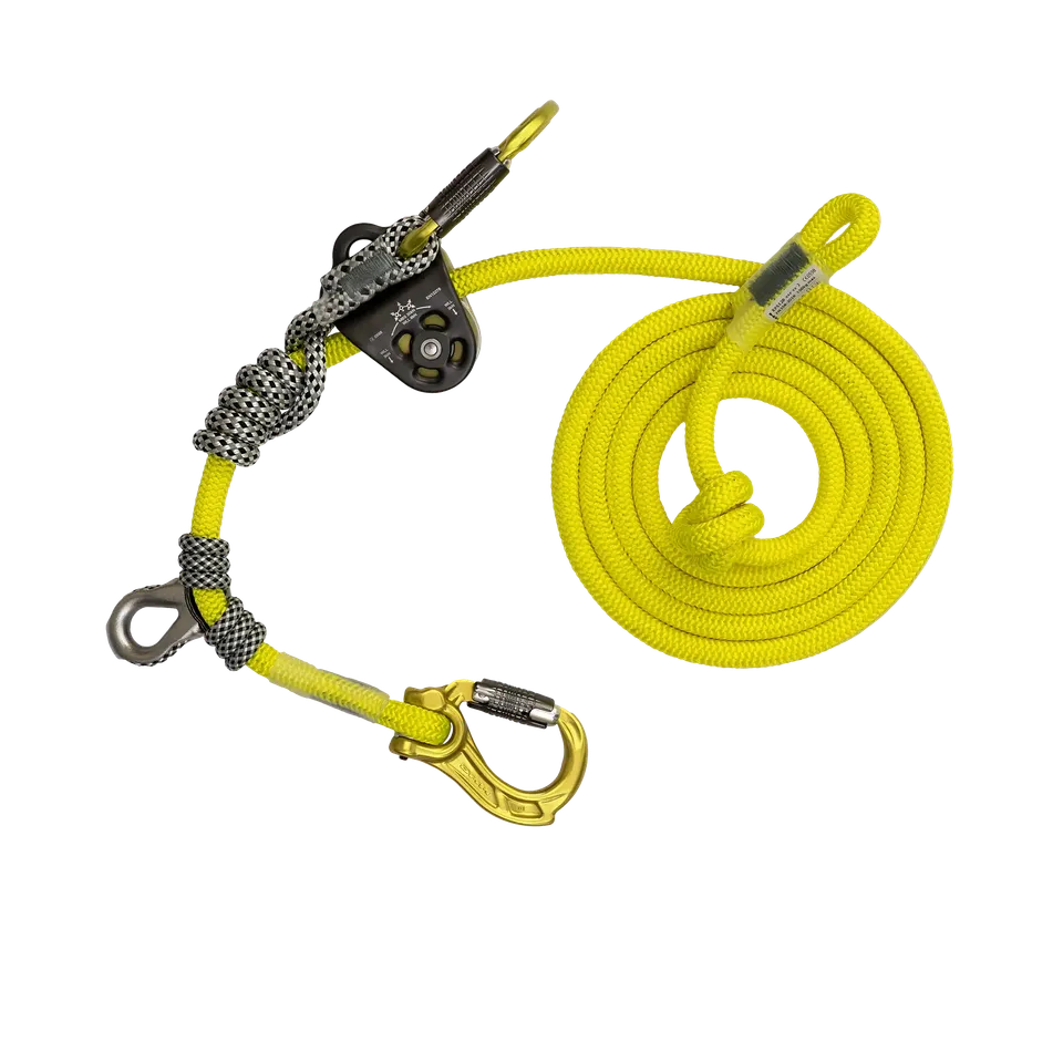 DMM Nomad+ Longe 12.8mm Jaune Citron 5 m complète