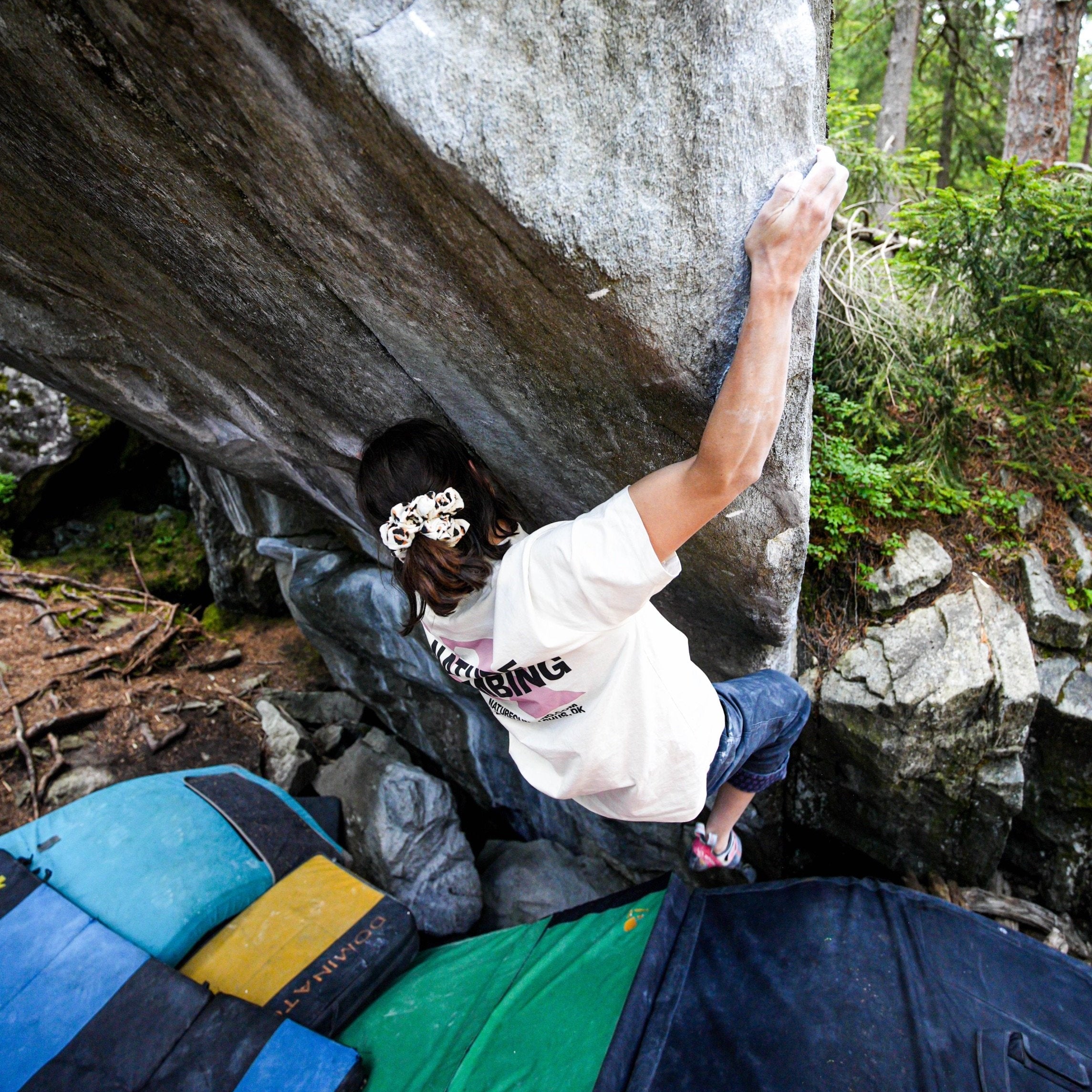 Nature Climbing Horizon t-shirt coton bio Whisper White