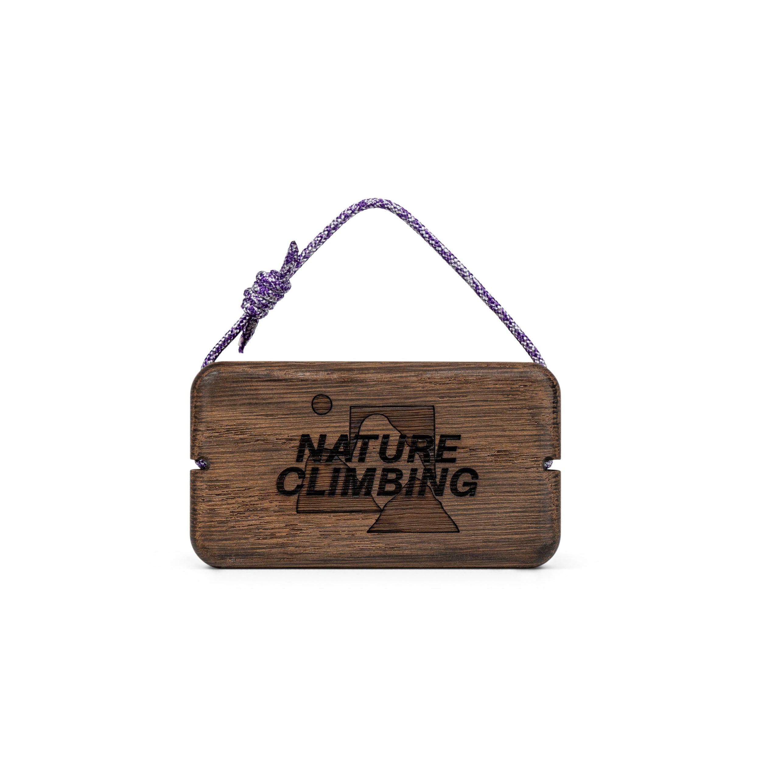 Nature Climbing Stone Hanger Mini poutre chêne fumé granit