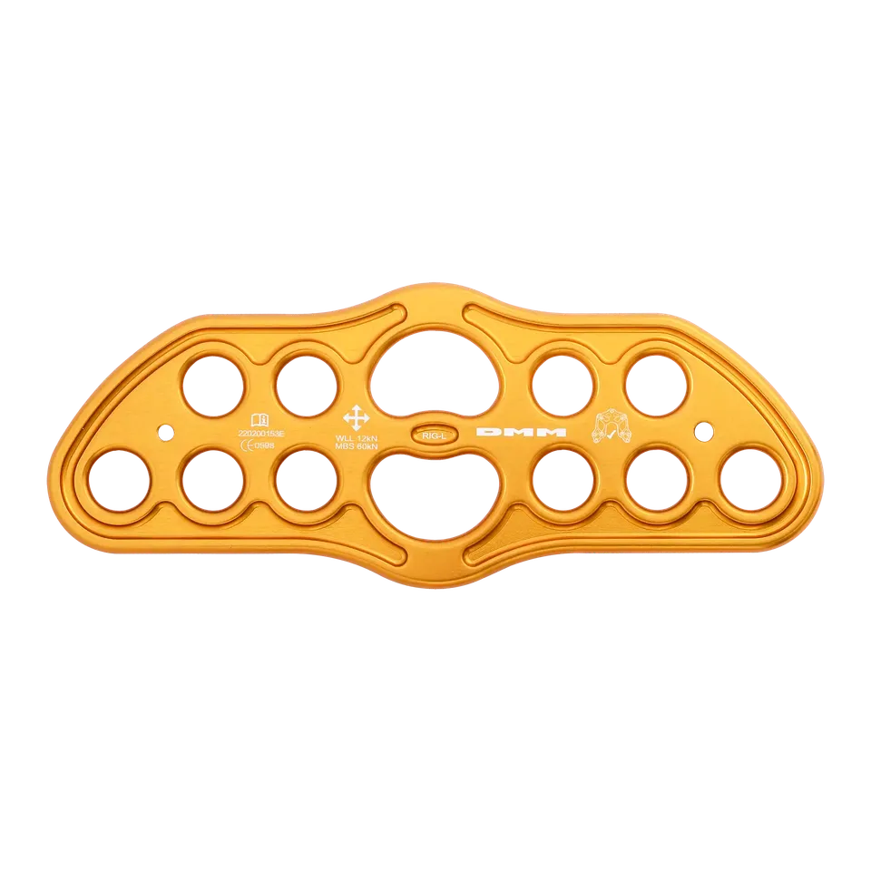 DMM Bat Plates plaquette gréement M orange aluminium