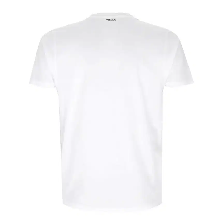 Tenaya Routes t-shirt blanc coton bio unisexe