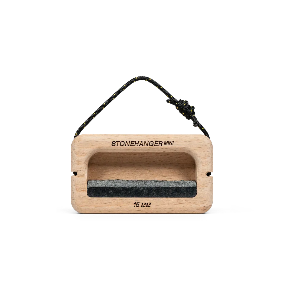Nature Climbing Stone Hanger Mini poutre hêtre