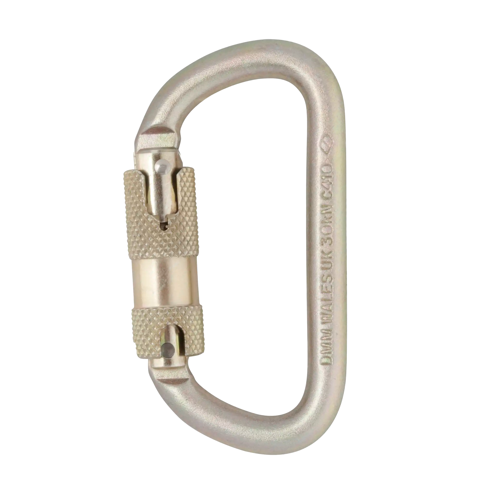 DMM Equal D mousqueton acier 10 mm Standard Screwgate