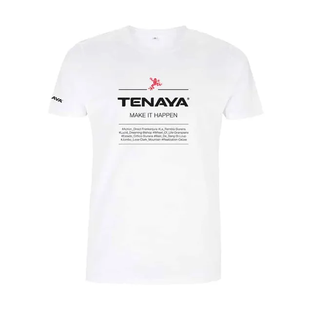 Tenaya Routes t-shirt blanc coton bio unisexe