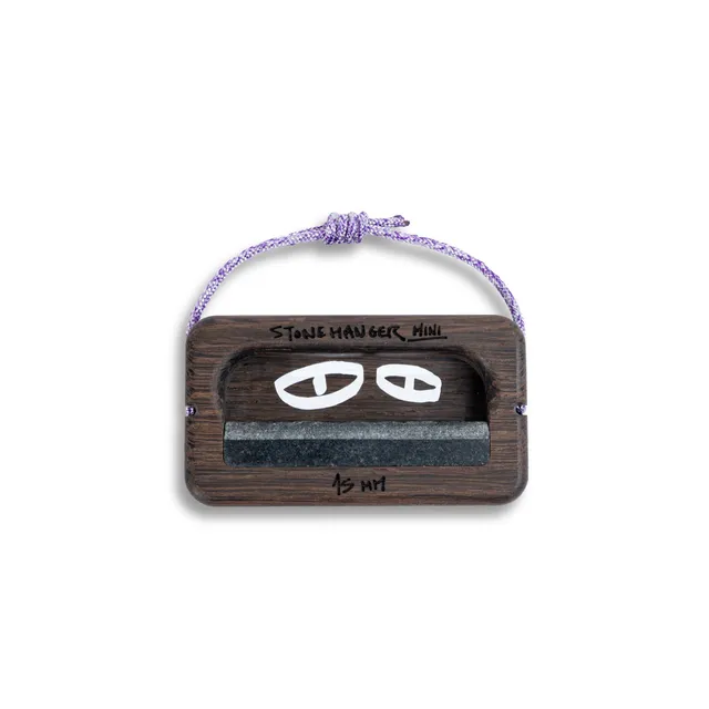 Nature Climbing Stone Hanger Mini poutre chêne fumé