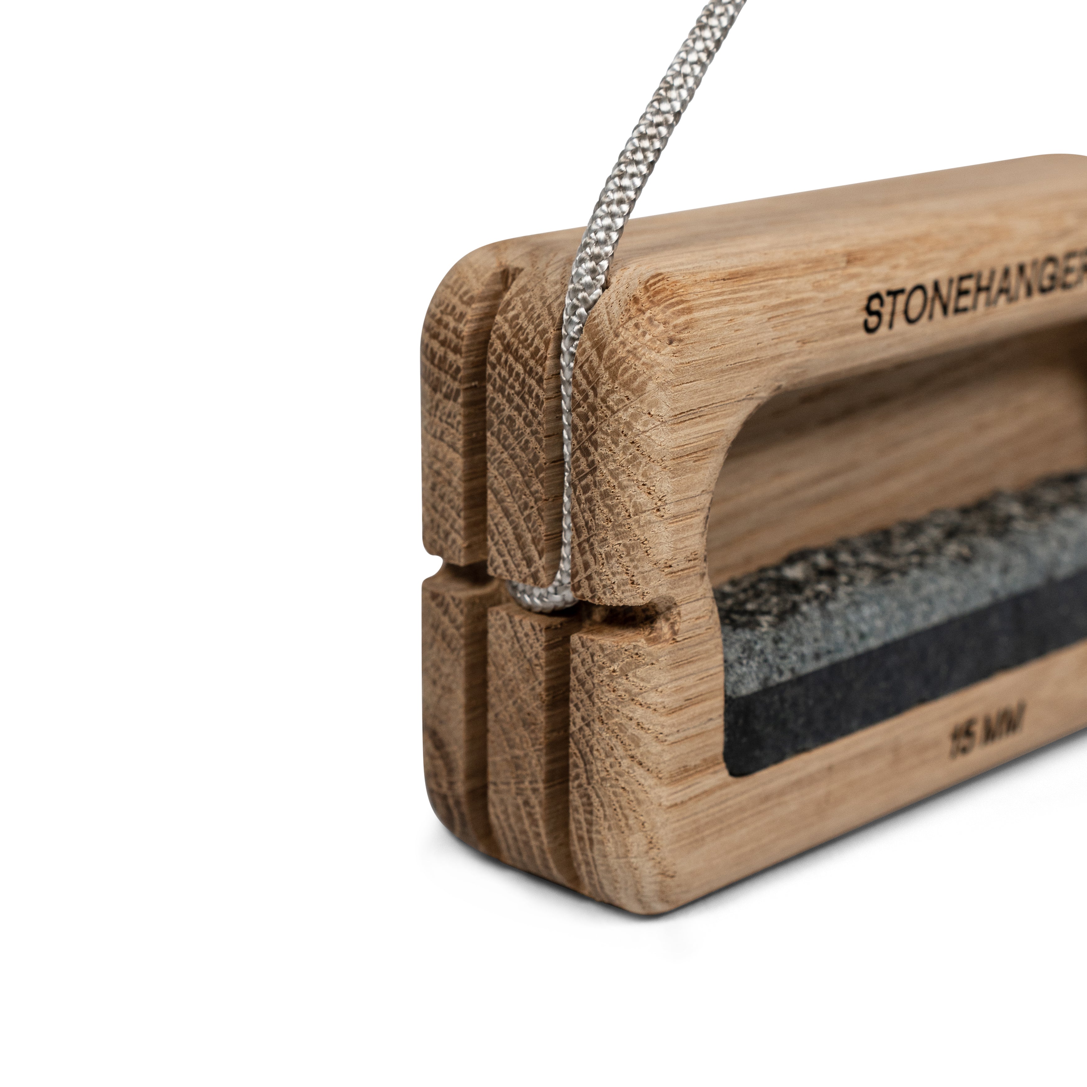 Nature Climbing Stone Hanger Mini hangboard chêne