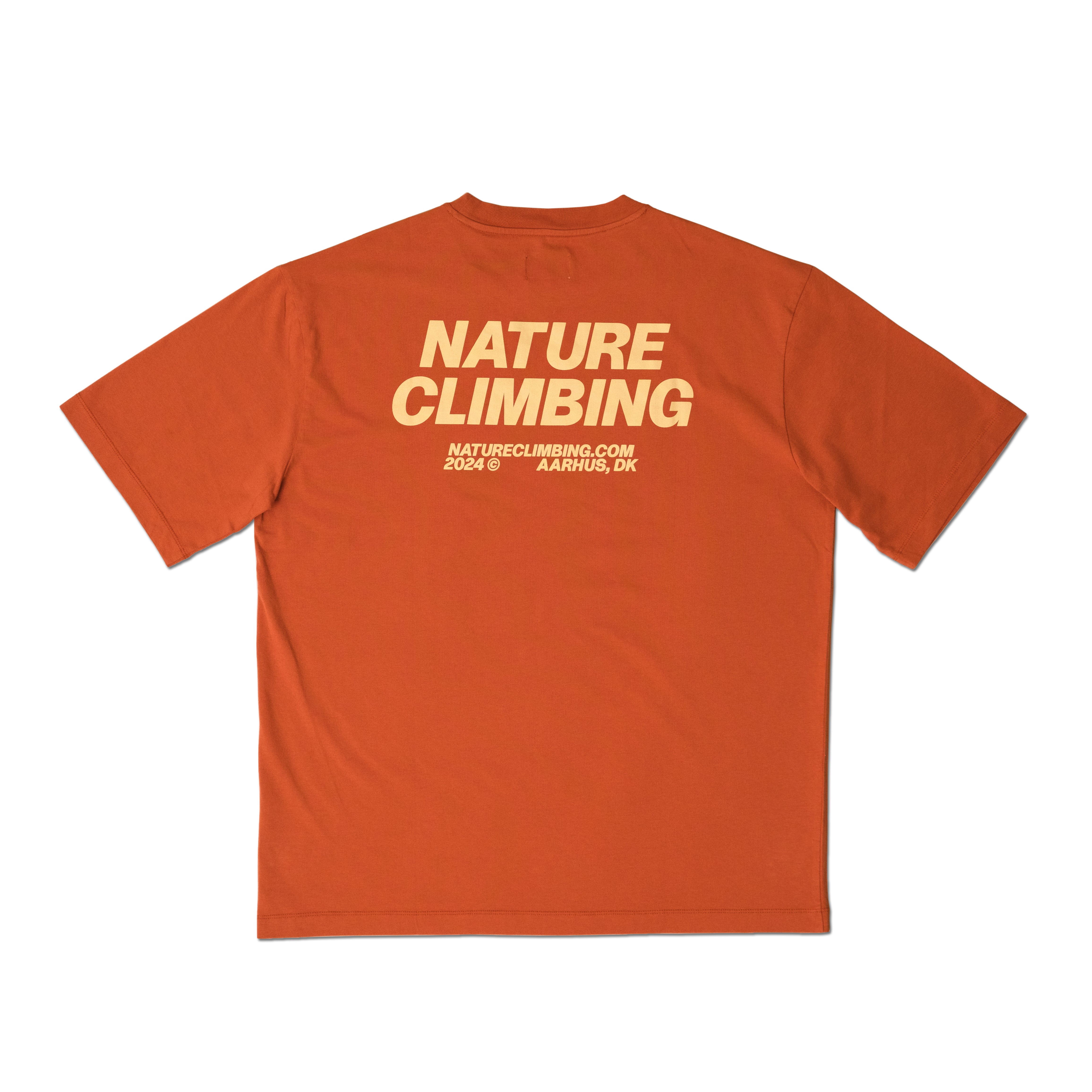 Nature Climbing Horizon T-shirt coton bio Orange Dusty S