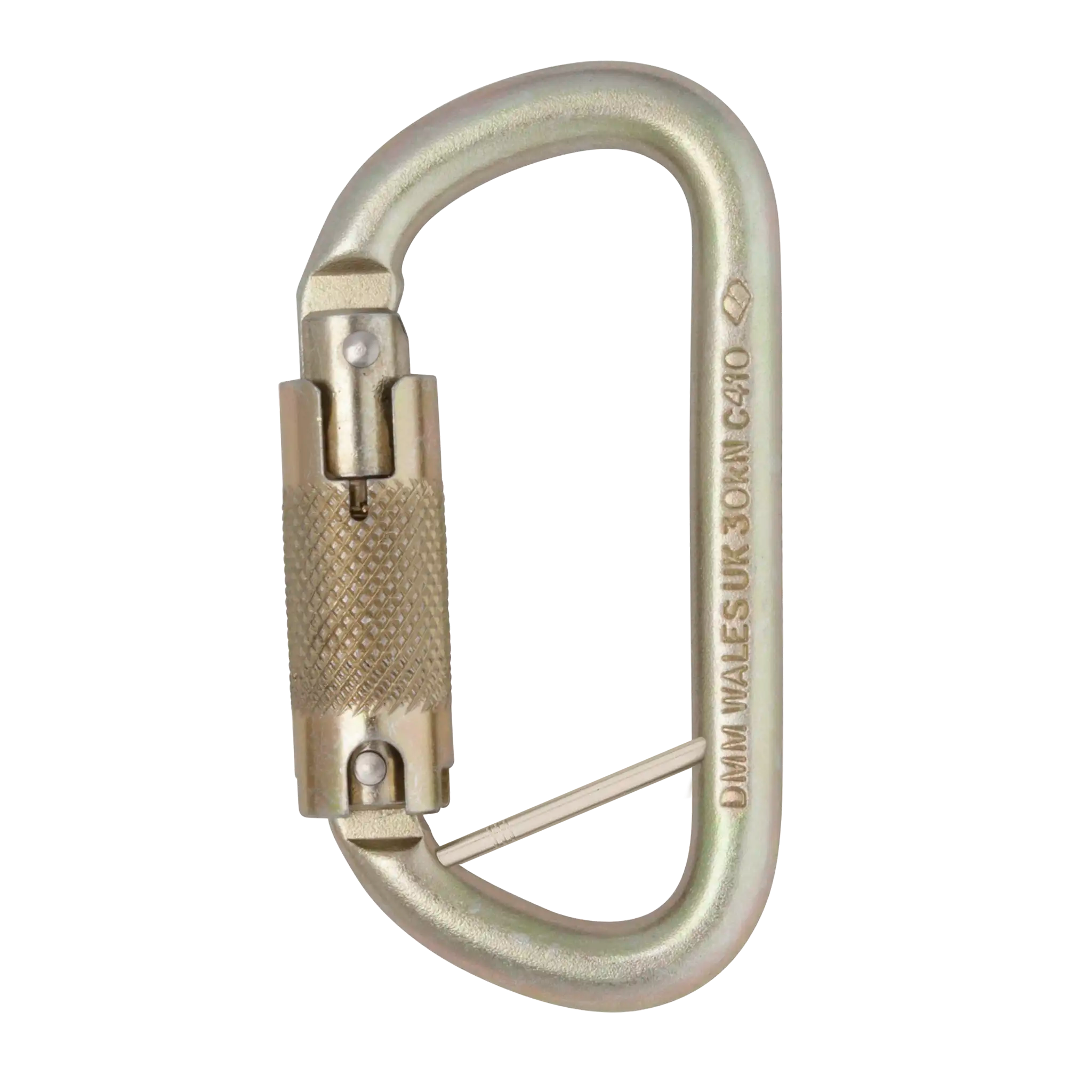 DMM Equal D mousqueton acier 10 mm Standard Screwgate