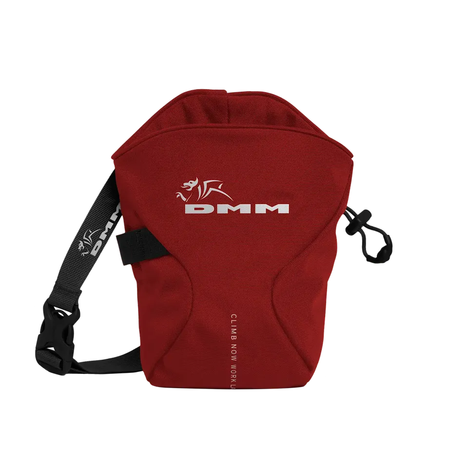DMM Traction sac à magnésie escalade rouge taille moyenne