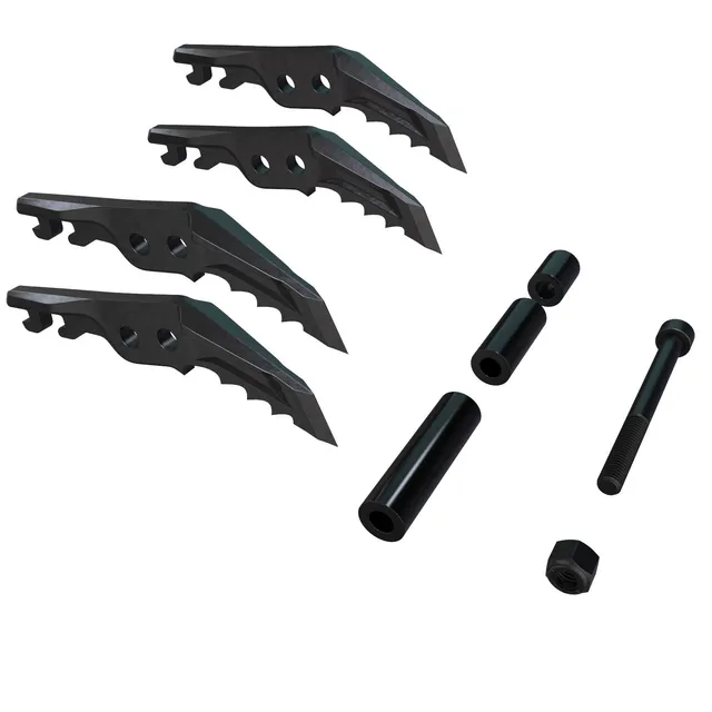 Blue Ice Harfang Tech pointes avant crampons Noir