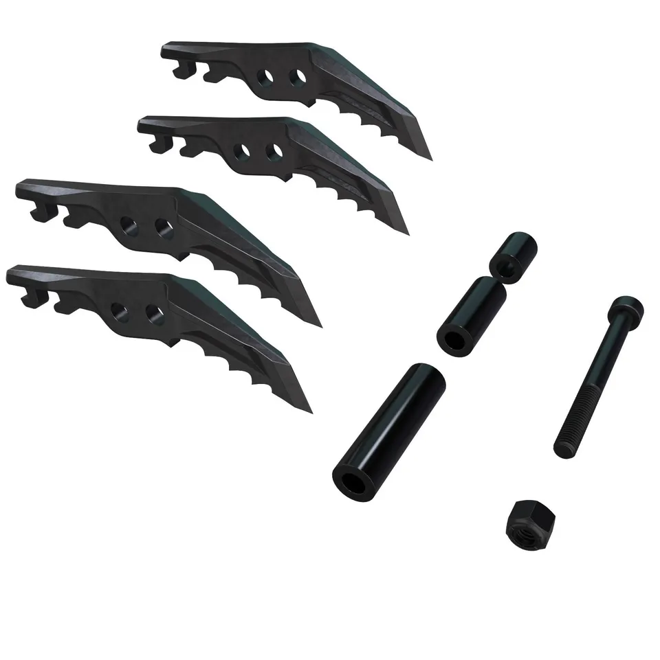 Blue Ice Harfang Tech pointes avant crampons Noir
