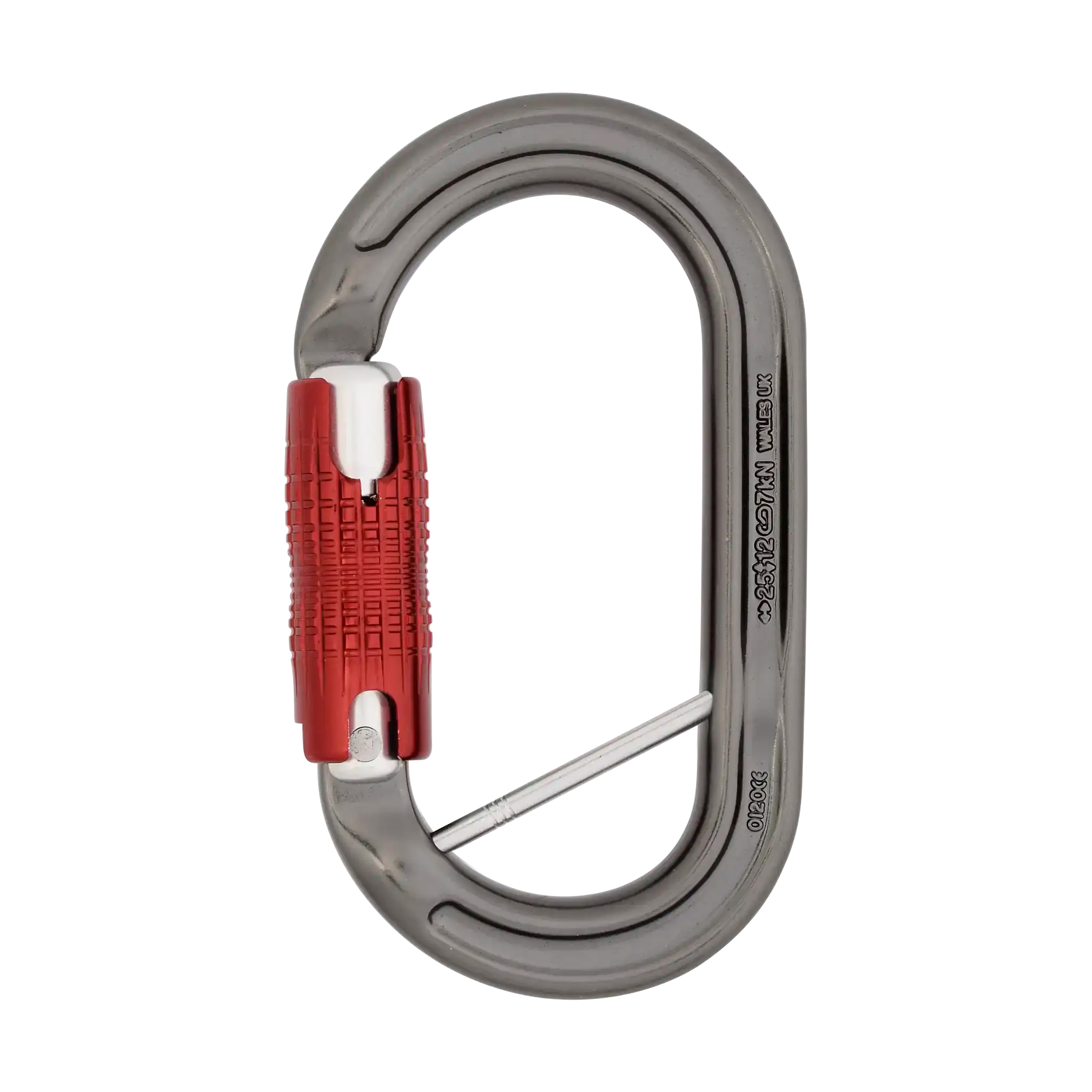 DMM Ultra O mousqueton ovale à vis titanium lime