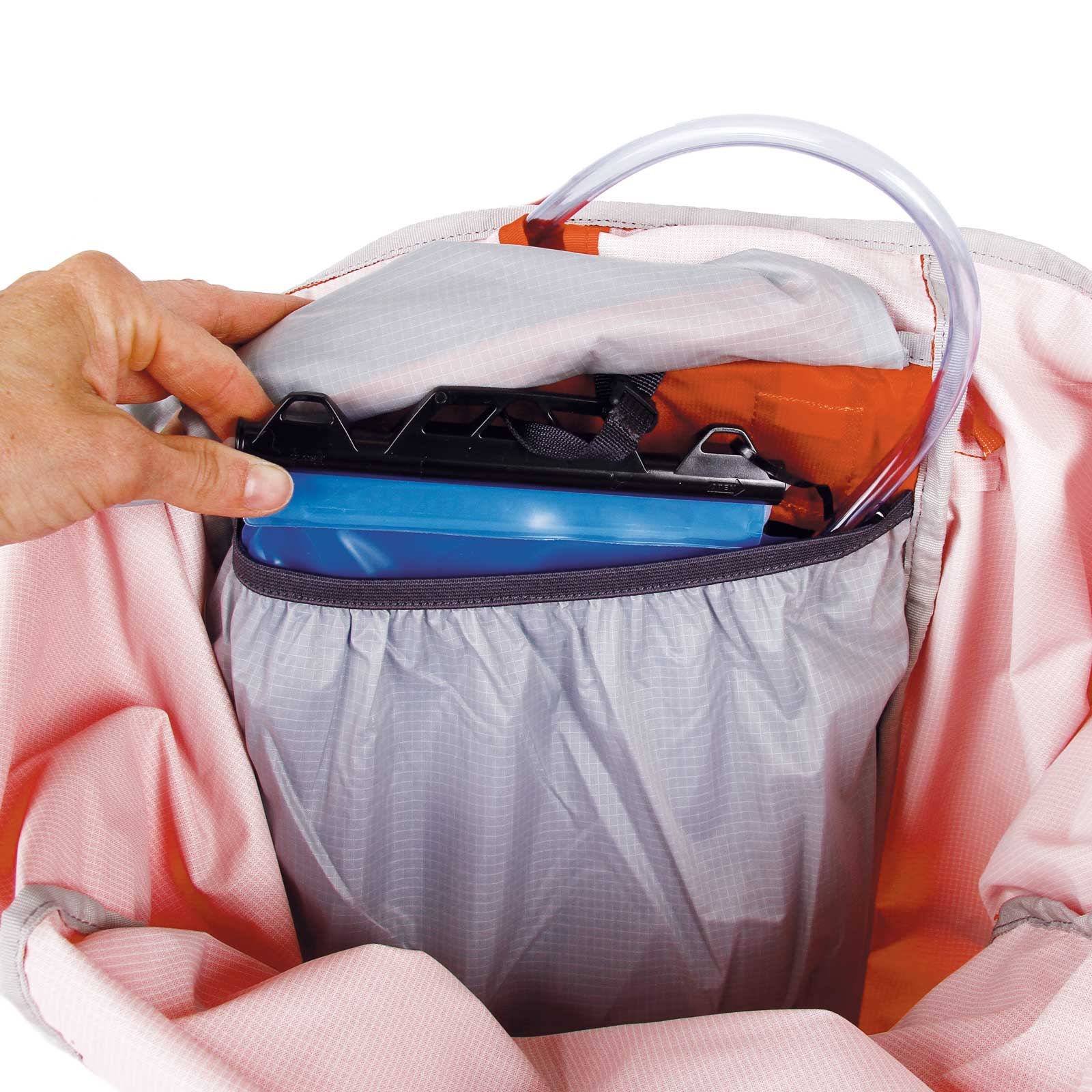 Blue Ice Stache 60 sac alpinisme orange ultraléger